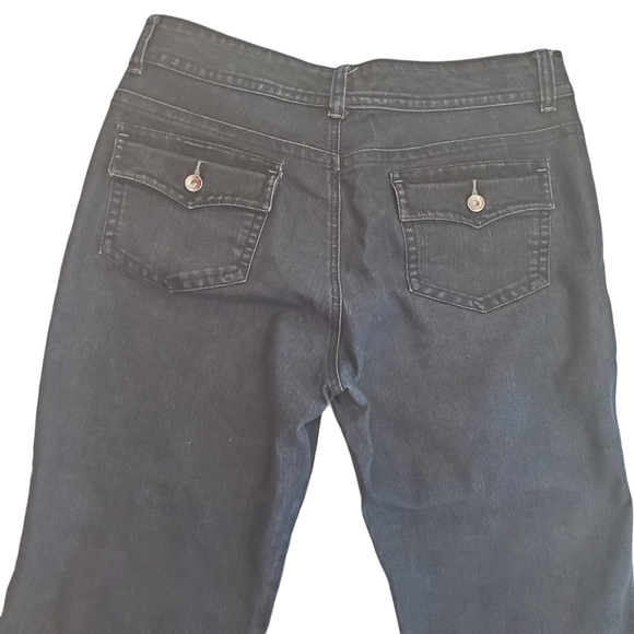 Jones & Co. |  Dark Blue Denim Jeans Capris - Picture 5 of 7